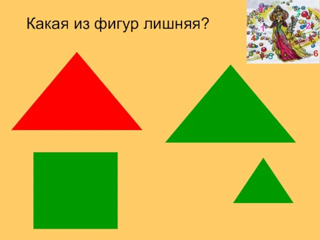 Какая из фигур лишняя? 1 2 3 4 5 6 7