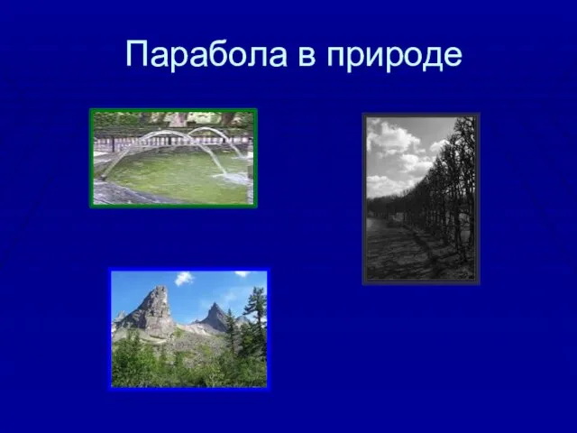 Парабола в природе