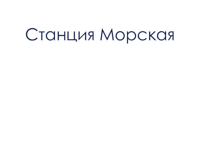 Станция Морская