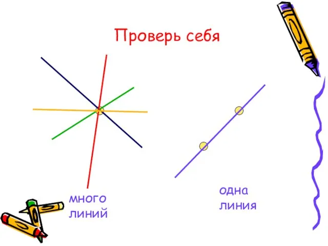 Проверь себя много линий одна линия