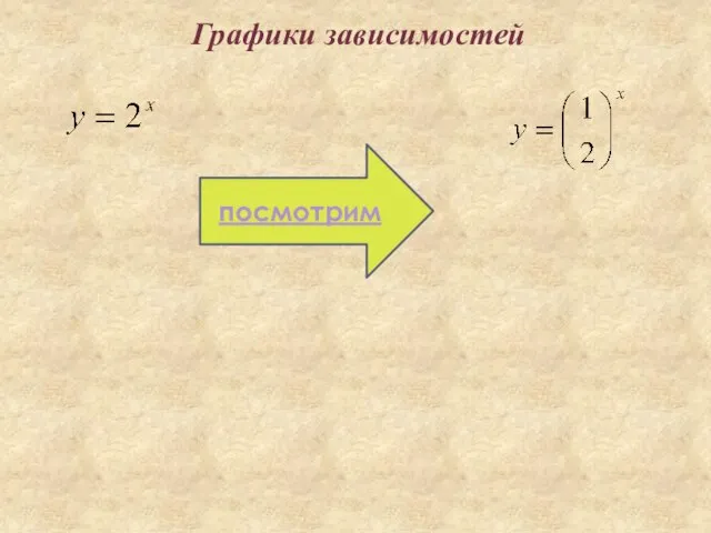 Графики зависимостей посмотрим