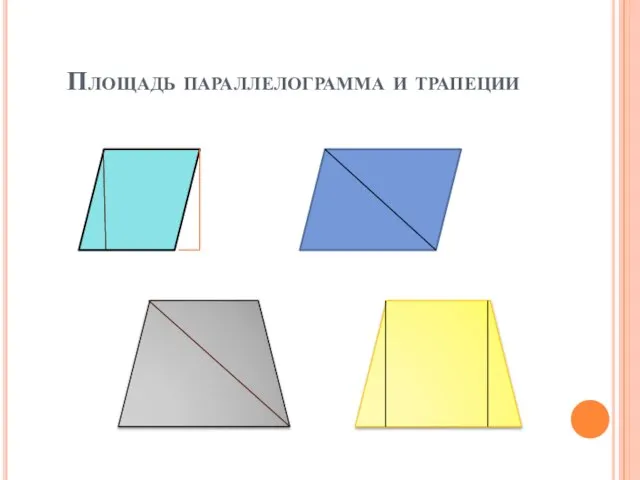 Площадь параллелограмма и трапеции