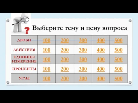 Выберите тему и цену вопроса