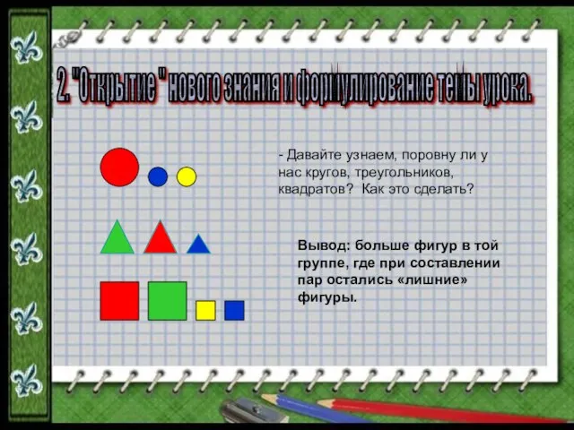 2. "Открытие " нового знания и формулирование темы урока. - Давайте узнаем,