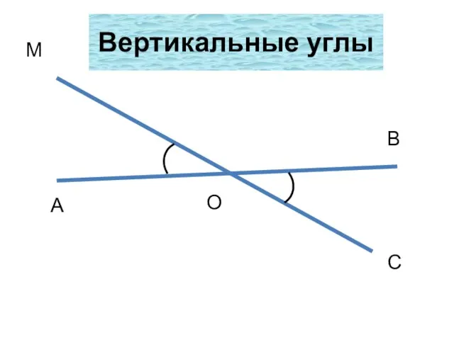 Вертикальные углы А О В С М