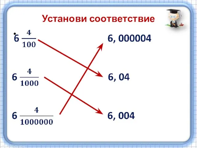 Установи соответствие