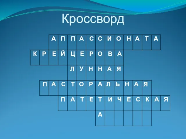 Кроссворд