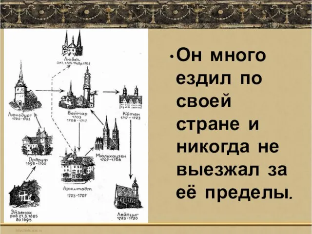 Он много ездил по своей стране и никогда не выезжал за её пределы.