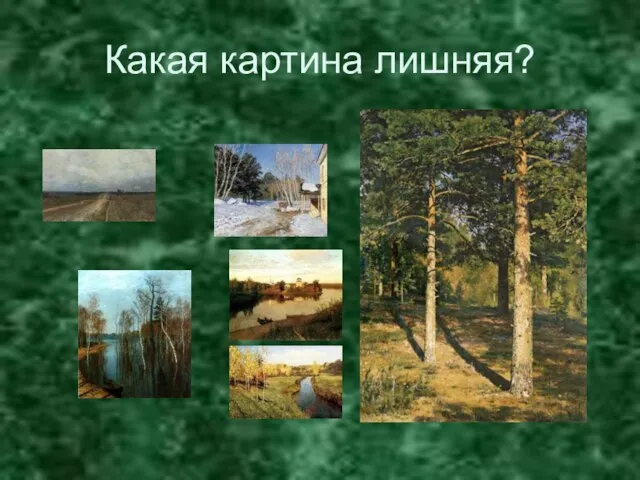 Какая картина лишняя?