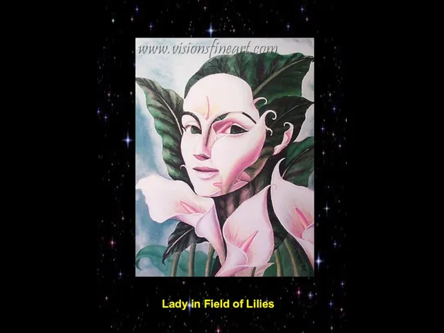 Lady in Field of Lilies
