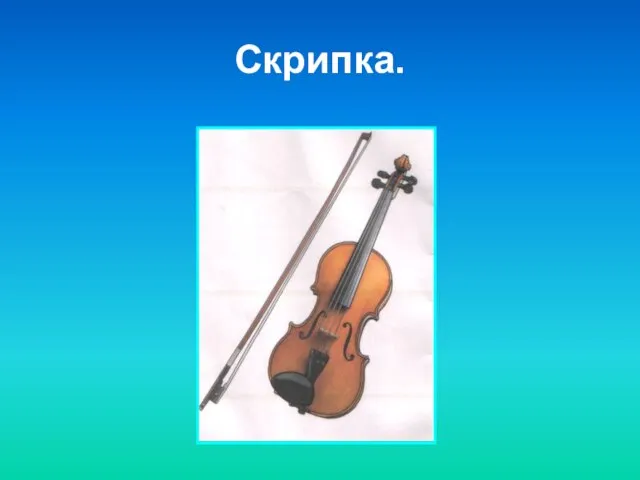 Скрипка.