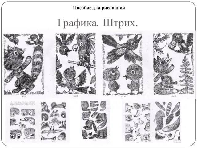 Графика. Штрих. Пособие для рисования