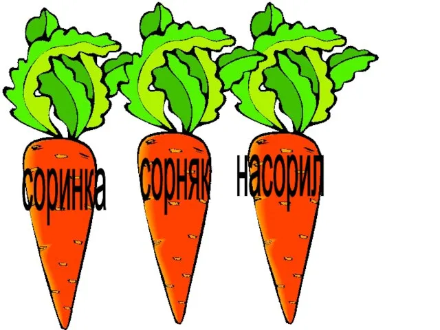 соринка сорняк насорил