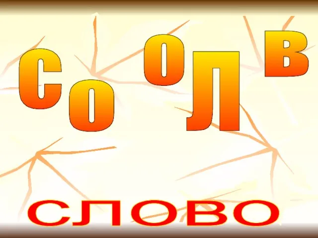 c о о л в слово