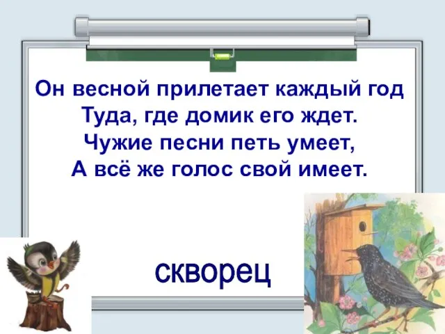 Он весной прилетает каждый год Туда, где домик его ждет. Чужие песни