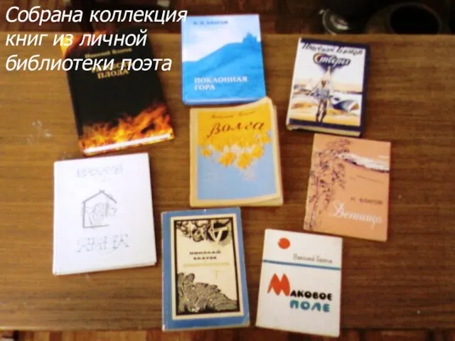 Собрана коллекция книг из личной библиотеки поэта