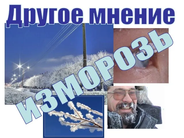 Другое мнение ИЗМОРОЗЬ