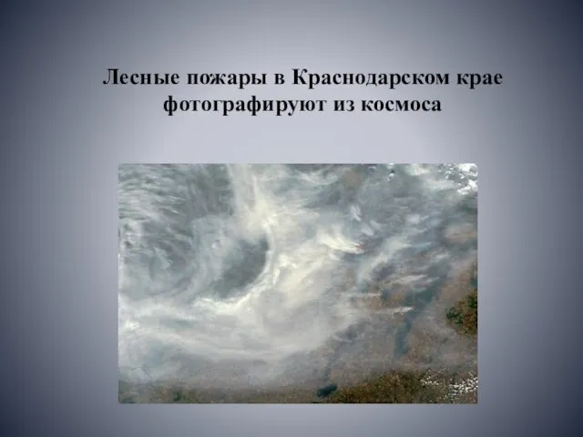 Лесные пожары в Краснодарском крае фотографируют из космоса