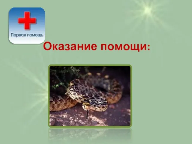 Оказание помощи: