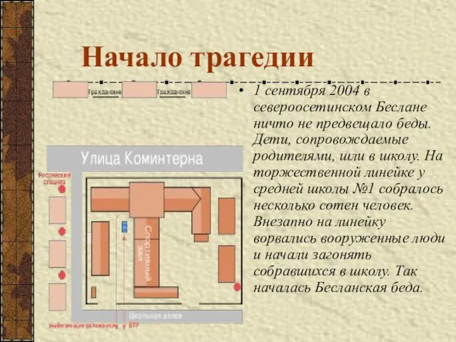 Начало трагедии 1 сентября 2004 в североосетинском Беслане ничто не предвещало беды.