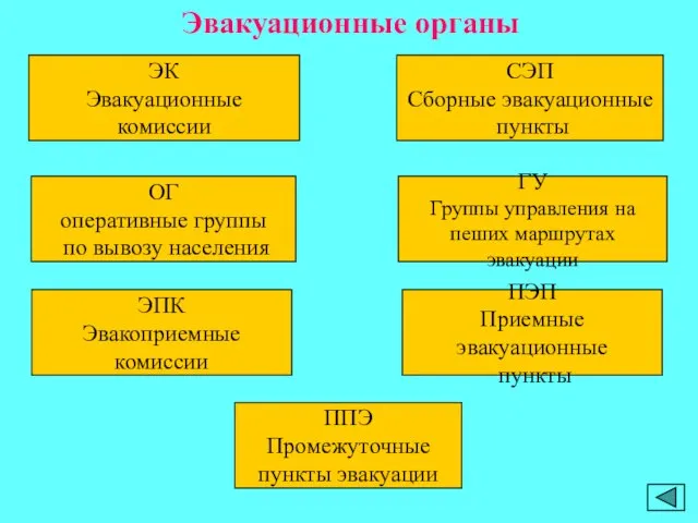 ОГ оперативные группы по вывозу населения ГУ Группы управления на пеших маршрутах