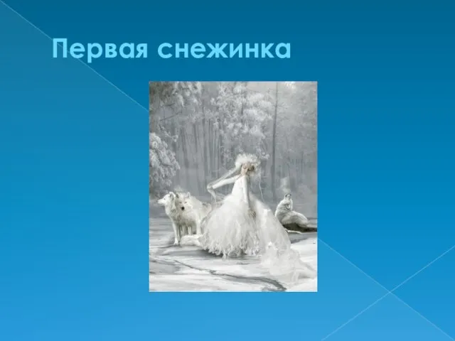 Первая снежинка