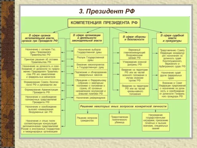 3. Президент РФ