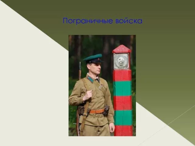 Пограничные войска