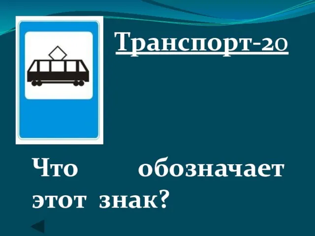 Транспорт-20 Что обозначает этот знак?