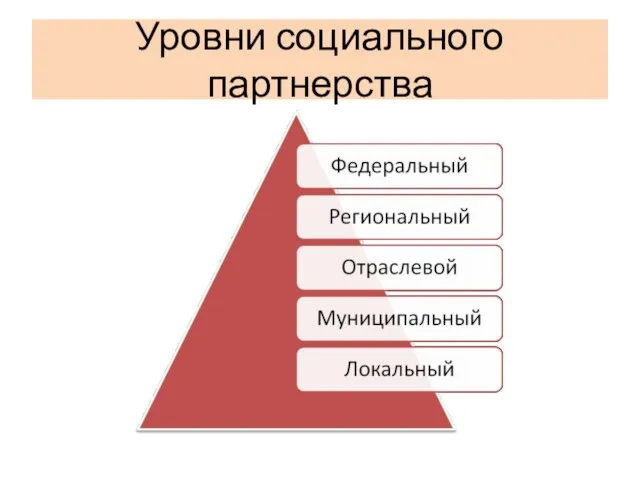 Уровни социального партнерства