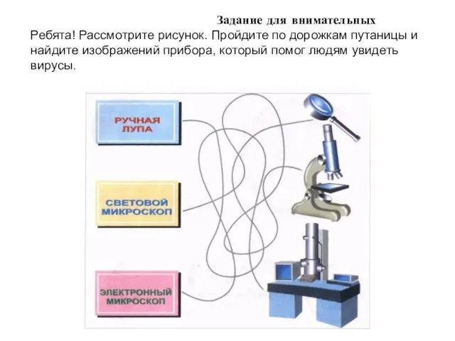 Задание для внимательных Ребята! Рассмотрите рисунок. Пройдите по дорожкам путаницы и найдите