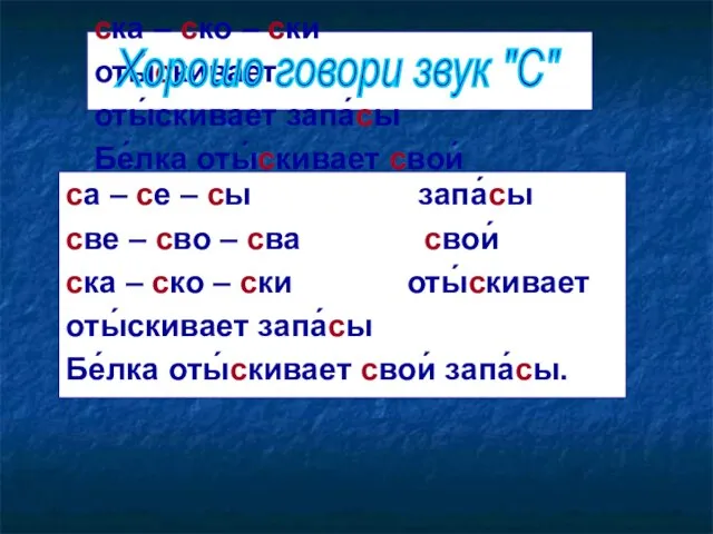 са – се – сы запа́сы све – сво – сва свои́