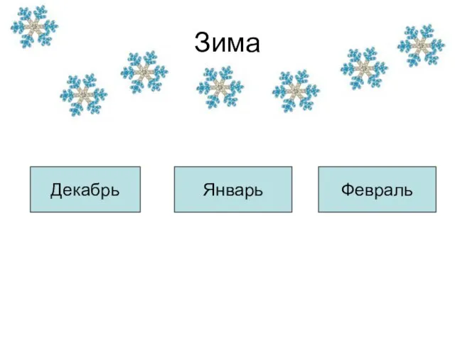 Зима Февраль Декабрь Январь