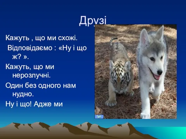 Друзі Кажуть , що ми схожі. Відповідаємо : «Ну і що ж?