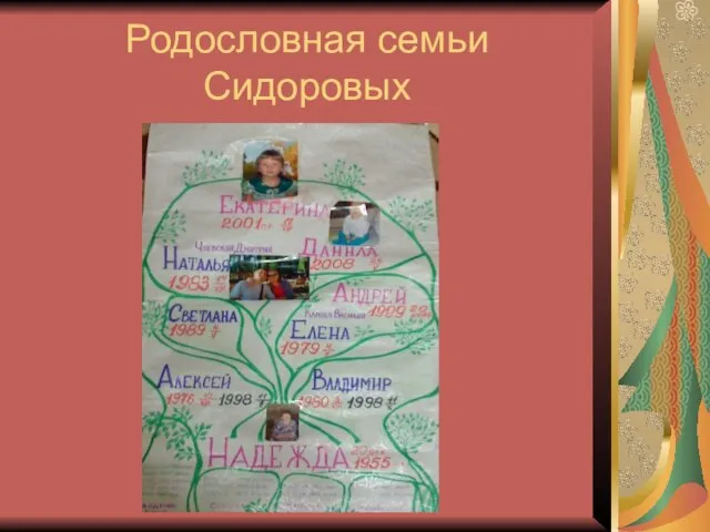 Родословная семьи Сидоровых