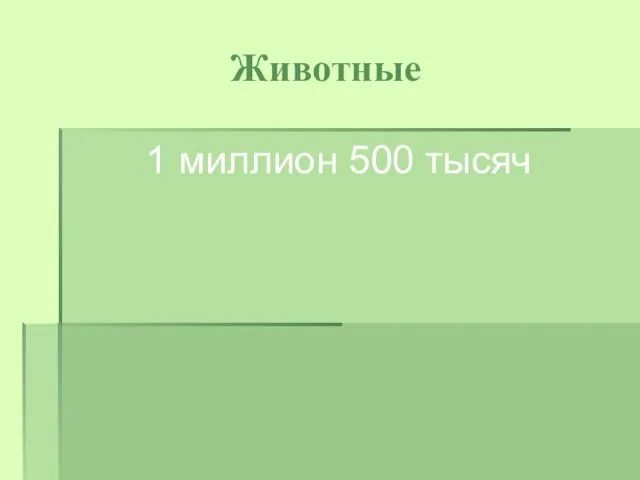 Животные 1 миллион 500 тысяч