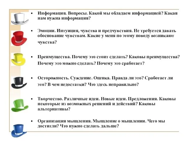 Информация. Вопросы. Какой мы обладаем информацией? Какая нам нужна информация? Эмоции. Интуиция,