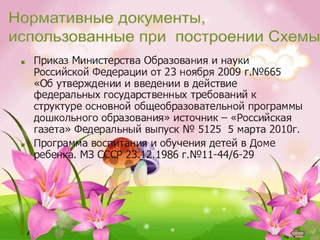 Приказ Министерства Образования и науки Российской Федерации от 23 ноября 2009 г.№665