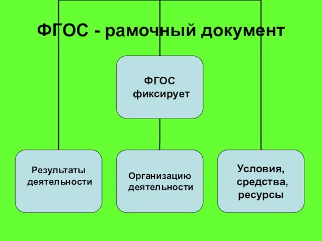 ФГОС - рамочный документ