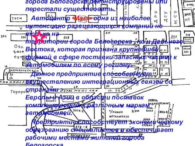 Актуальность темы: Большинство предприятий на территории города Белогорска реконструированы или перестали существовать.