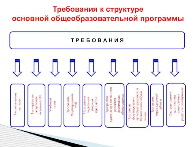 Требования к структуре основной общеобразовательной программы