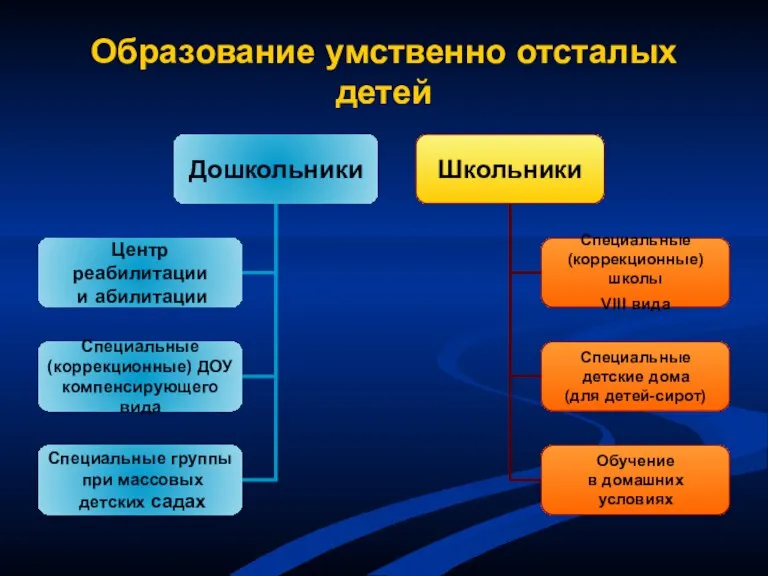 Образование умственно отсталых детей