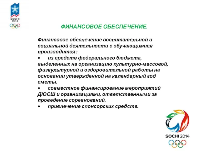 ФИНАНСОВОЕ ОБЕСПЕЧЕНИЕ. Финансовое обеспечение воспитательной и социальной деятельности с обучающимися производится :