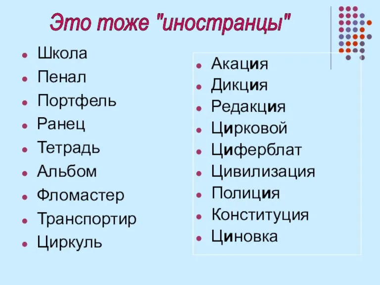 Школа Пенал Портфель Ранец Тетрадь Альбом Фломастер Транспортир Циркуль Акация Дикция Редакция