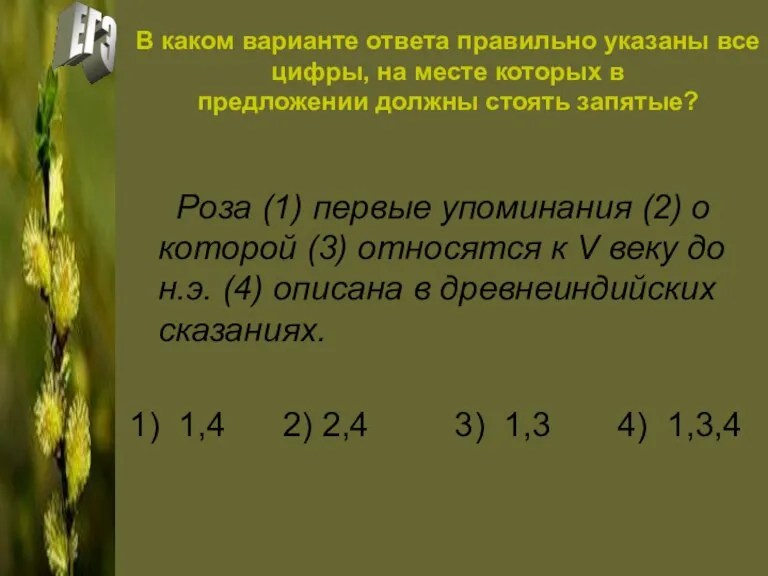 В каком варианте ответа правильно указаны все цифры, на месте которых в