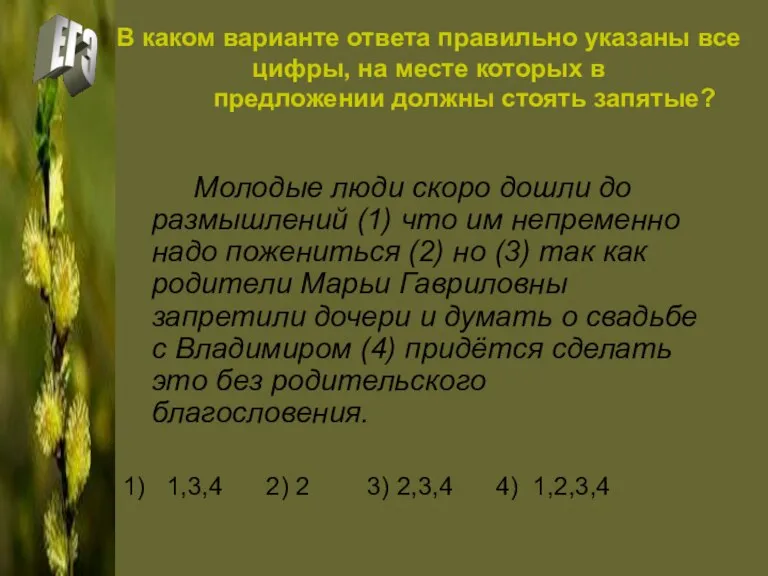 В каком варианте ответа правильно указаны все цифры, на месте которых в