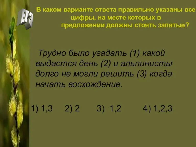 В каком варианте ответа правильно указаны все цифры, на месте которых в