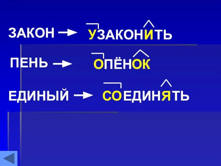 ЗАКОН ЗАКОН У И ТЬ ПЕНЬ ПЁН О ОК ЕДИНЫЙ ЕДИН СО Я ТЬ