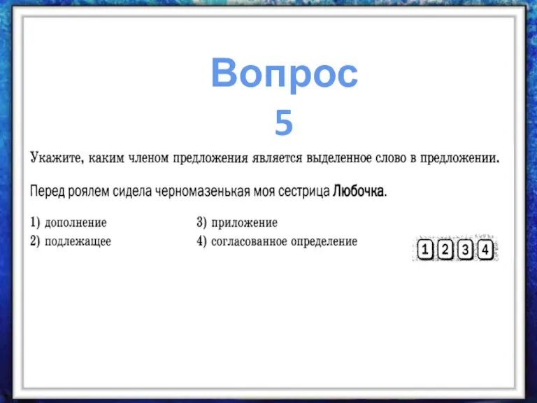 Вопрос 5