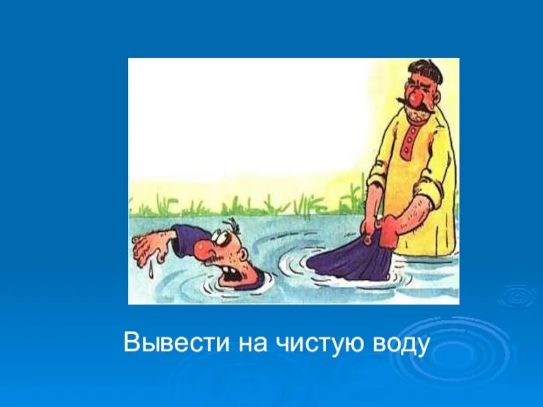 Вывести на чистую воду